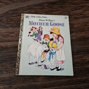 Vintage 1980 Little Golden Book Mother Goose Classic Nursery Rhymes